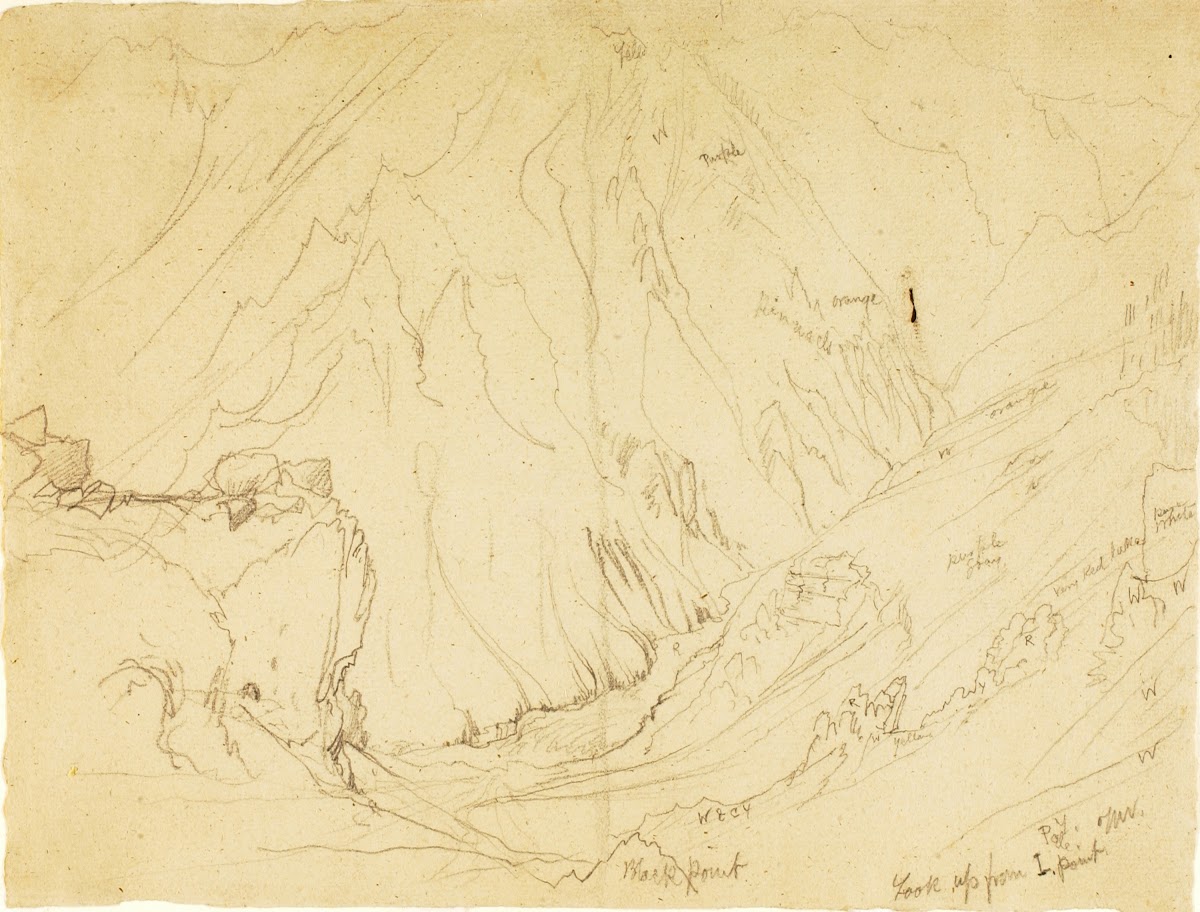 Look up from Inspiration Point ca 1892