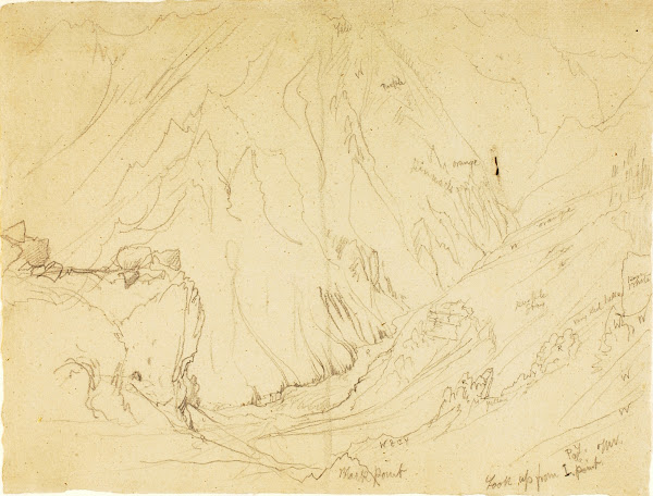 Look up from Inspiration Point ca 1892