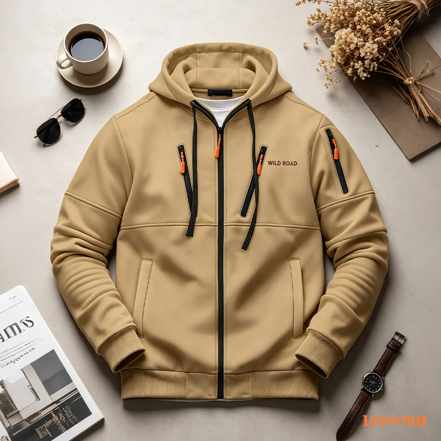 2D‑Diagonal Multi‑Zip Sweatshirt‑Heng Sweatshirt