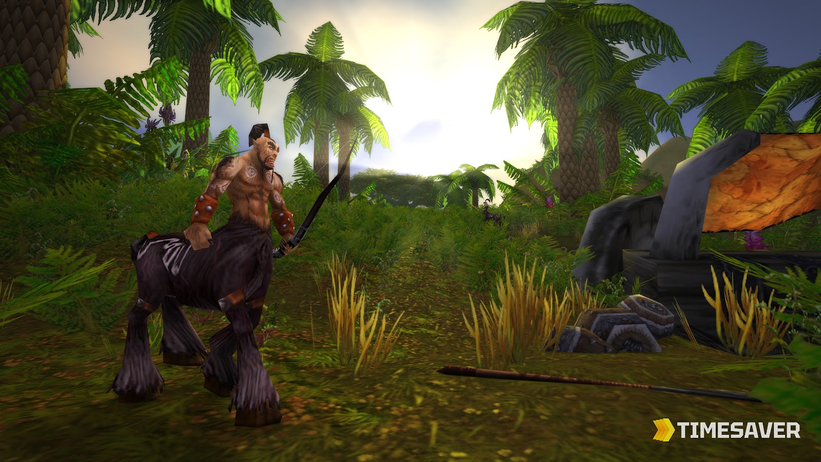 A WoW Classic Era character out in the world — farming gold the zero-risk way