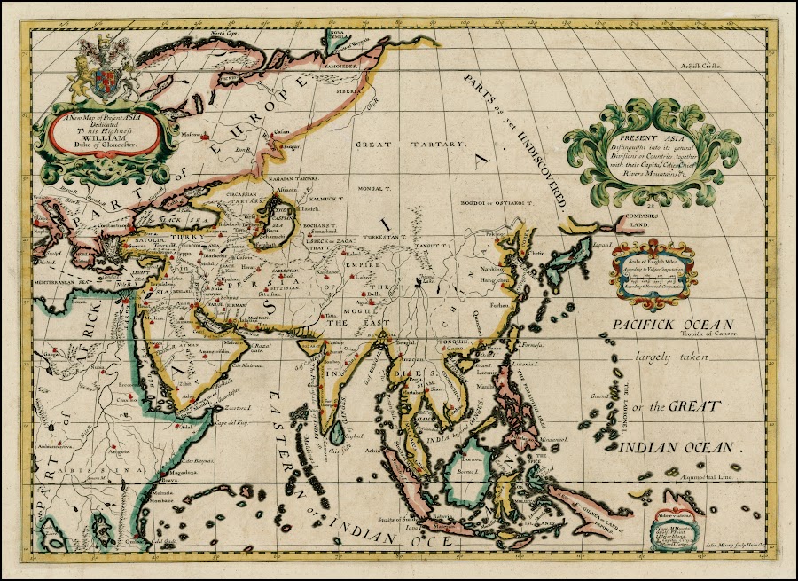 1700_A New Map of Present Asia