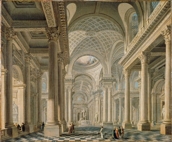 IntéRieur De LéGlise De La Madeleine DaprèS Le Projet De Contant DIvry 1763