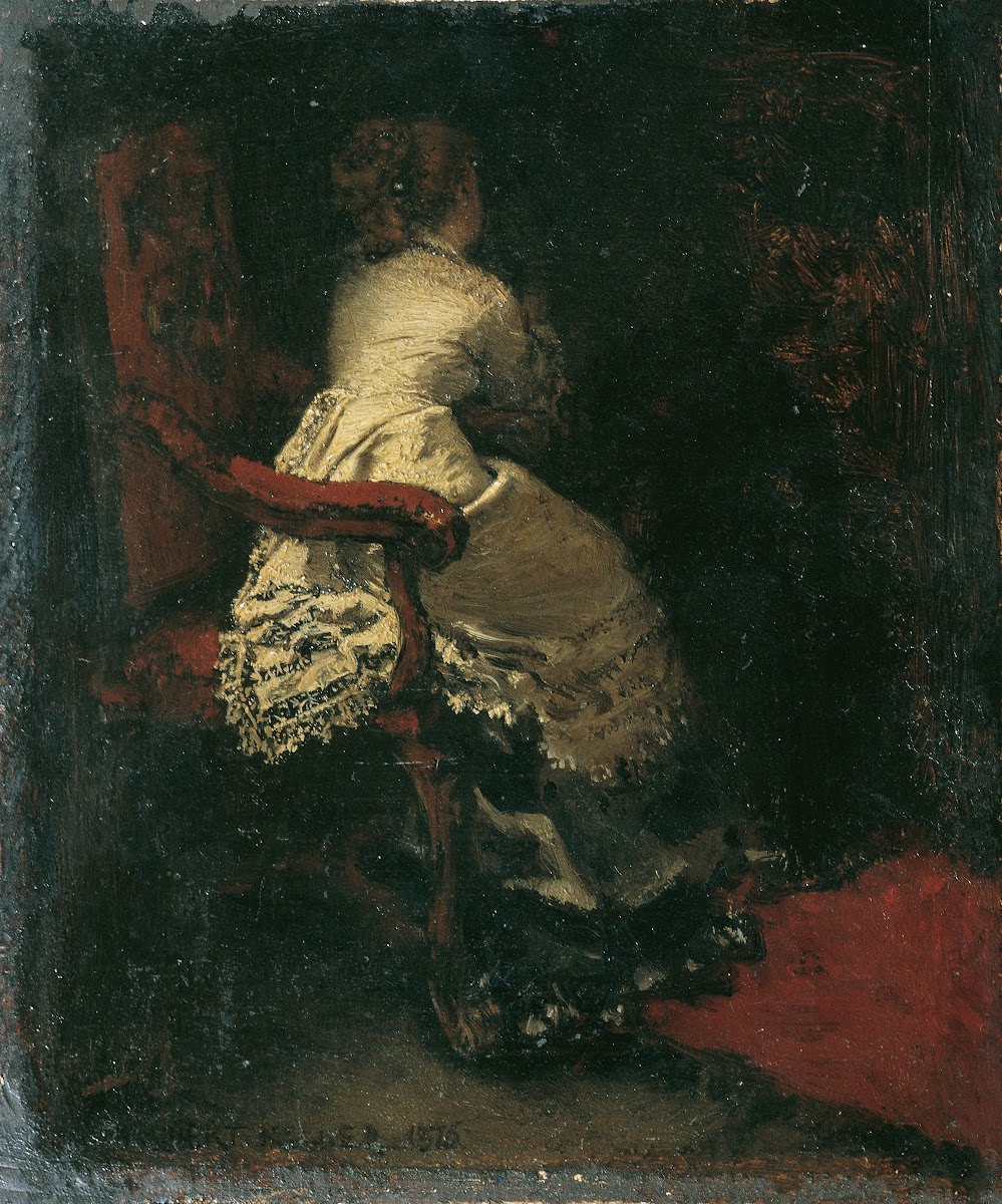 Dame im Lehnstuhl 1876