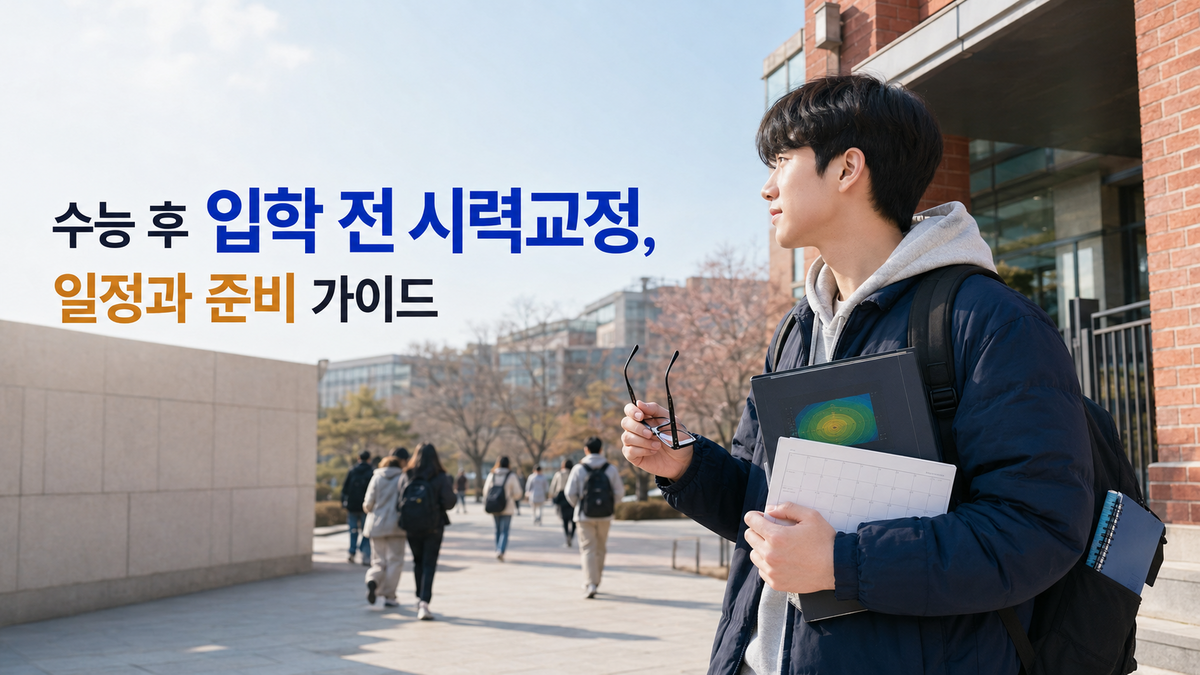 수능 후 입학 전 시력교정, 일정과 준비 가이드