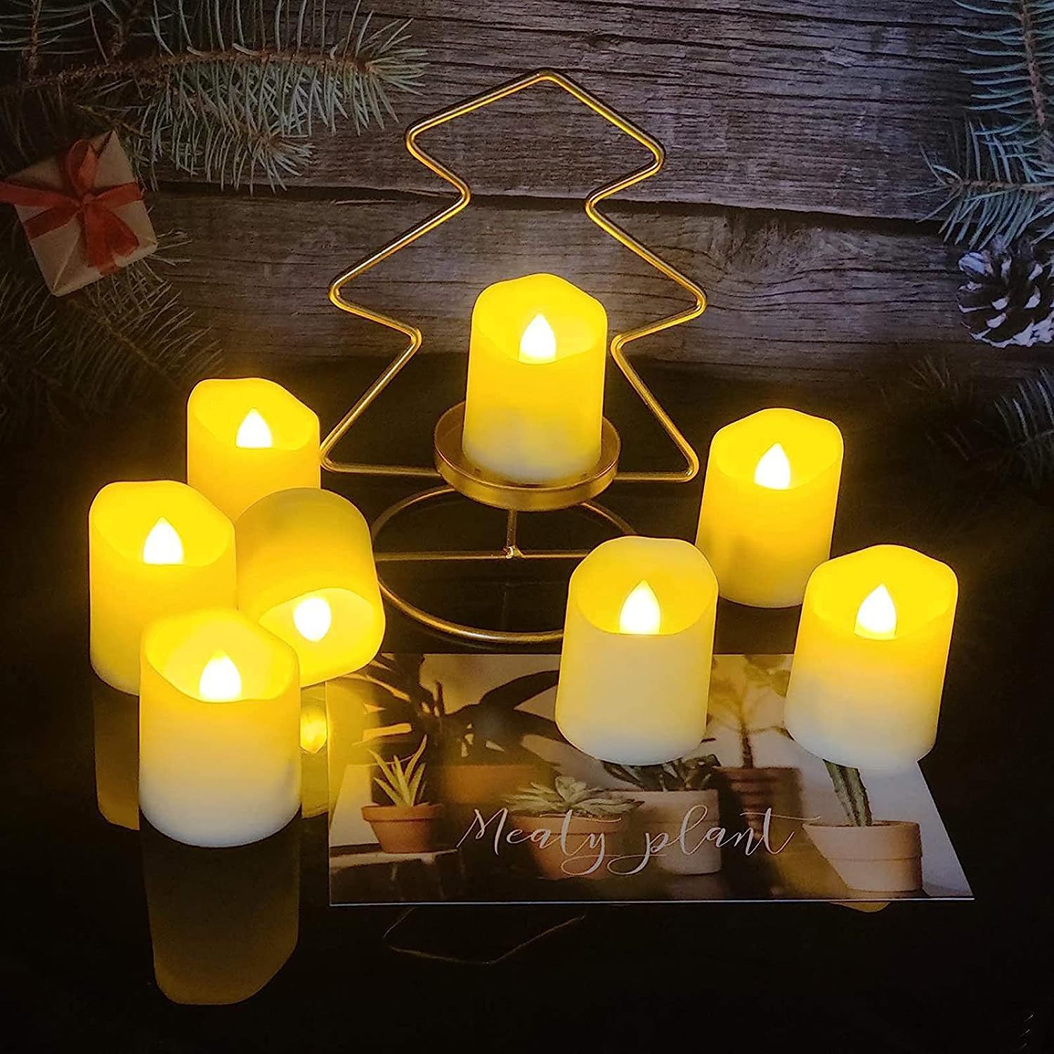 Rechargeable LED Tea Lights with Remote Control