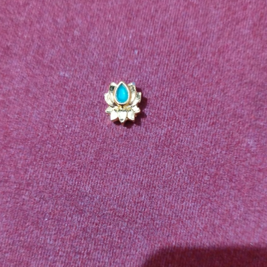 Small Gold Green Lotus-L252-PACK OF 3