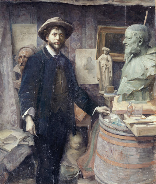 Portrait de Jean Carriès dans son atelier 1886 1887