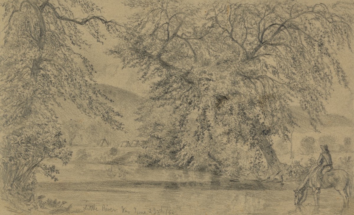 Camp on Little River Va The march to Gettysburg 1863
