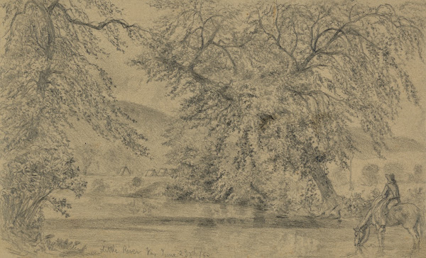 Camp on Little River Va The march to Gettysburg 1863