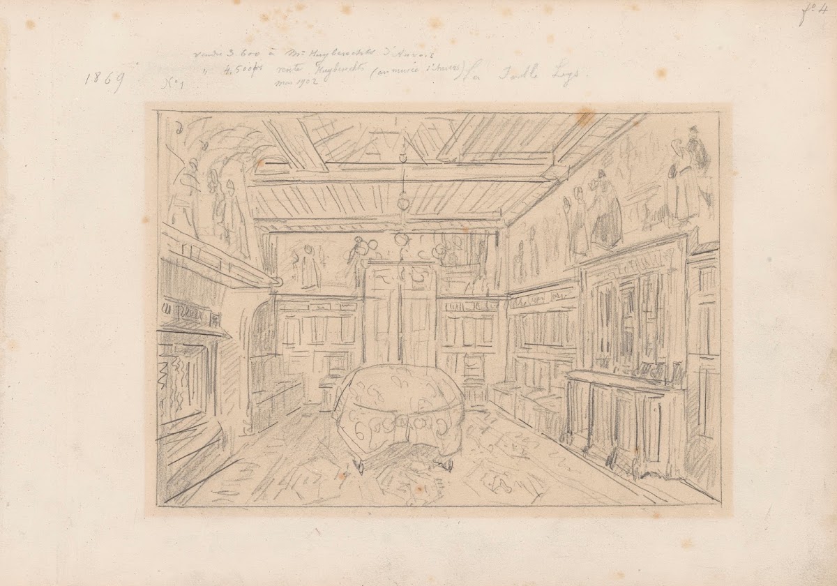 The Dining Room in the House of the Artist Henri Leys 1869