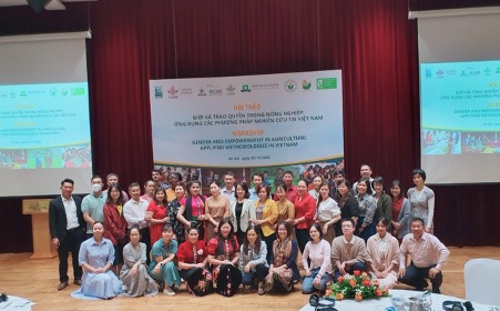 Hội thảo khoa học “Giới và trao quyền trong nông nghiệp: Ứng dụng các phương pháp nghiên cứu tại Việt Nam”