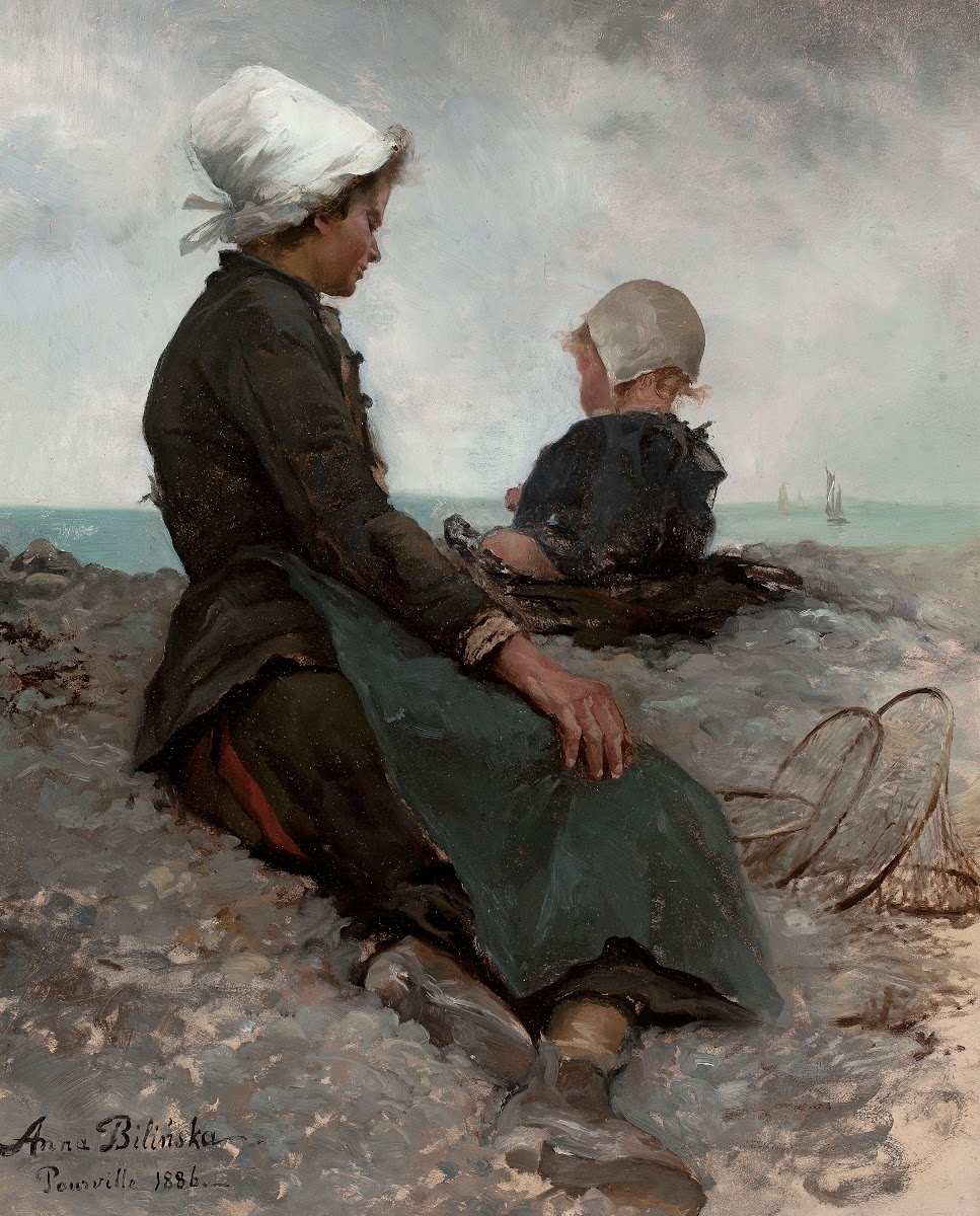 At the seaside 1886