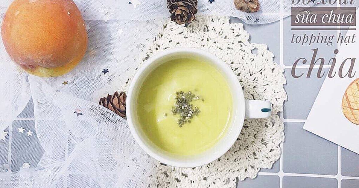 Ăn dặm-Sinh tố bơ xoài yougurt topping hạt chia