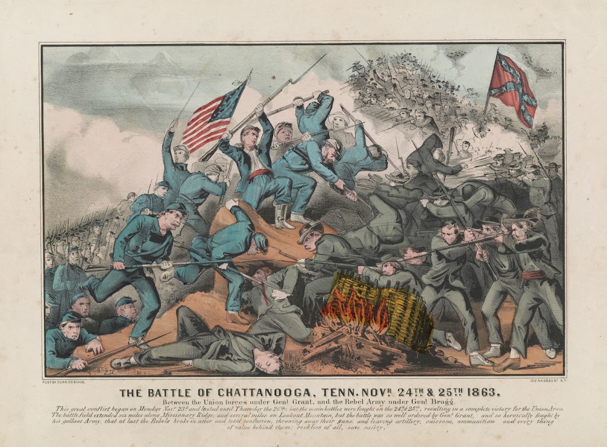 The Battle of Chattanooga Tenn Novr 24th  25th 1863 between the union forces und