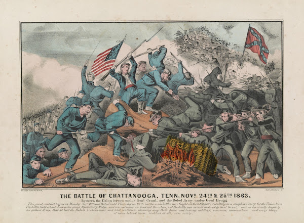 The Battle of Chattanooga Tenn Novr 24th  25th 1863 between the union forces und