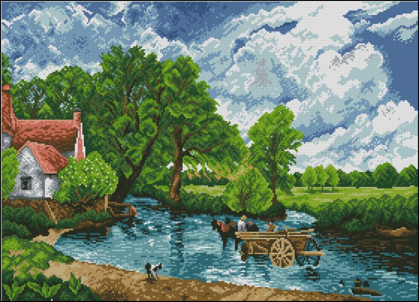CMP 320101 Landscape With A Cart