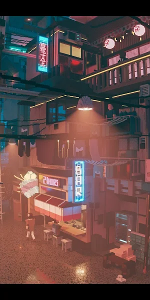 Sergey Munin, Pixel Art, Neon, Digital Art, Voxels Full HD Wallpaper Background