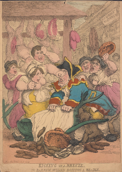 Kicking up a breeze Or barrow Women basting a beadle 1814
