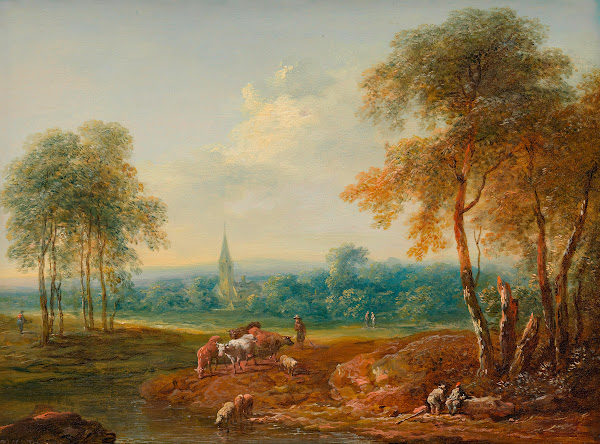 Landschaft mit Kuhherde 1761
