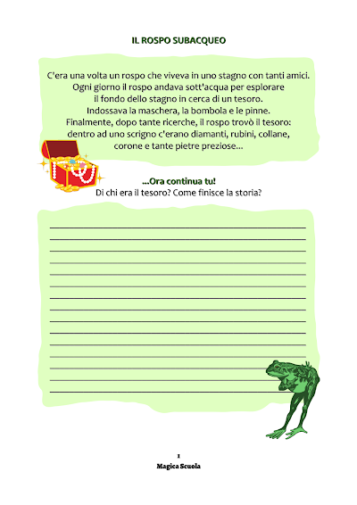 Anteprima della prima pagina: Il rospo subacqueo - continua la storia