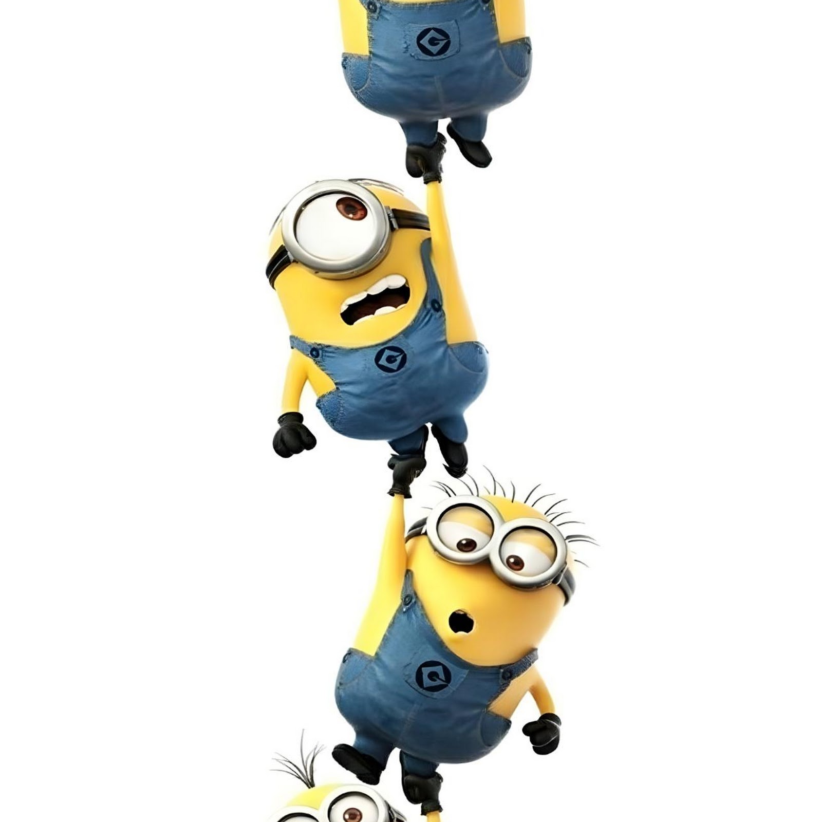 Download Five Minions Hanging Together Full HD iPhone