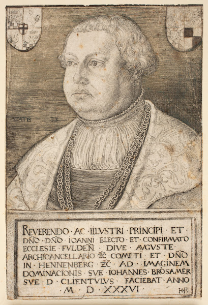 Portræt af Johann von Henneberg 1536