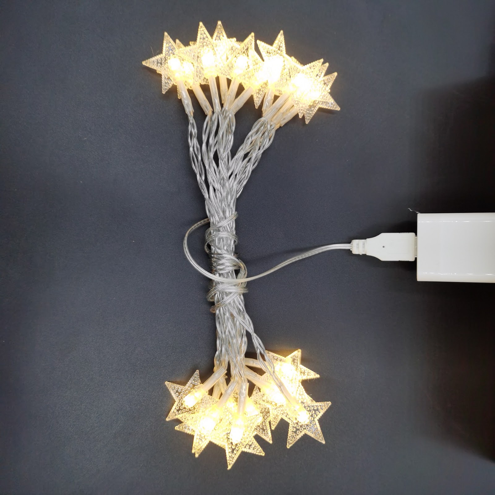 LED-Sternen-Lichterkette für festliche Dekoration