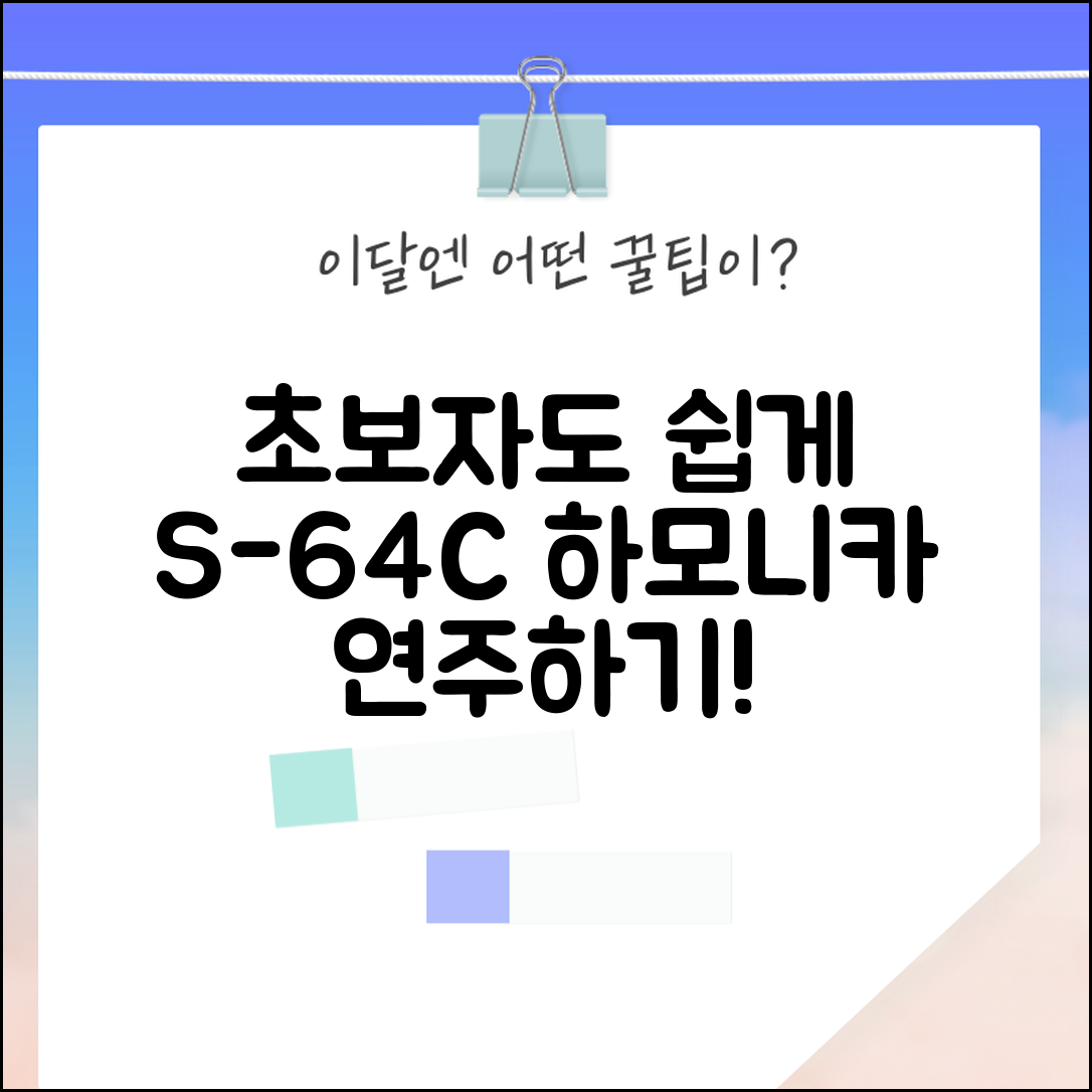 초보자도 쉽게 배울 수 있는 S-64C 하모니카 연주법