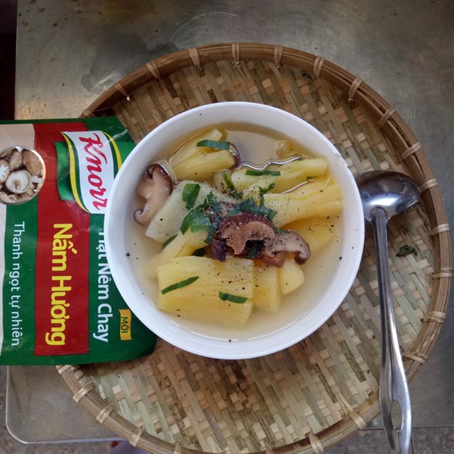 Canh Khoai Mì Nấm Hương