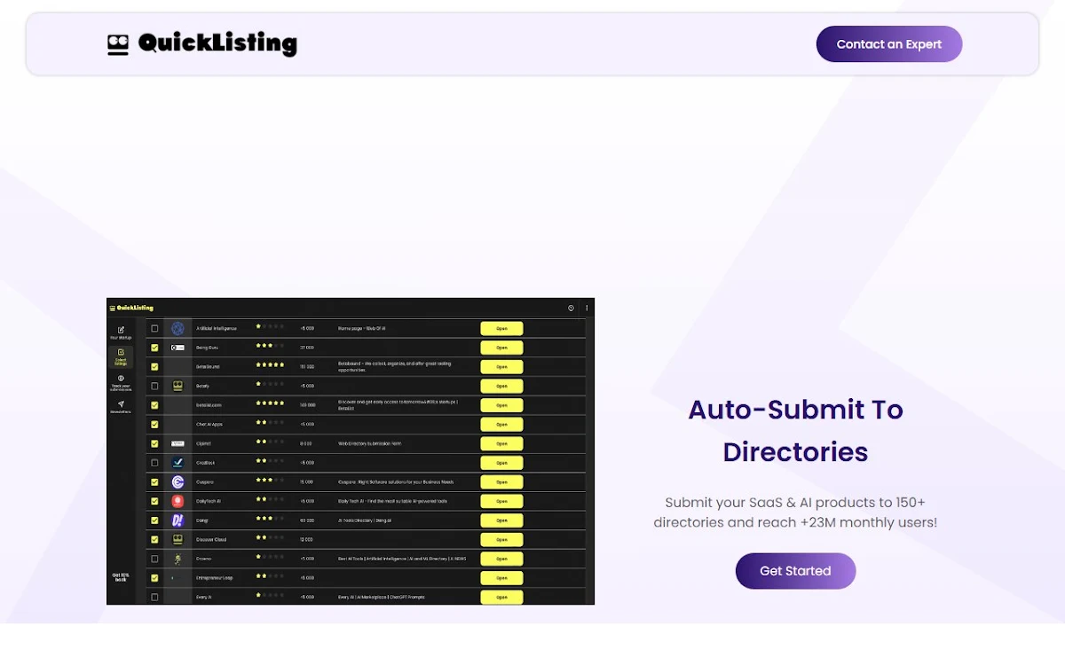 Captura de Quicklisting