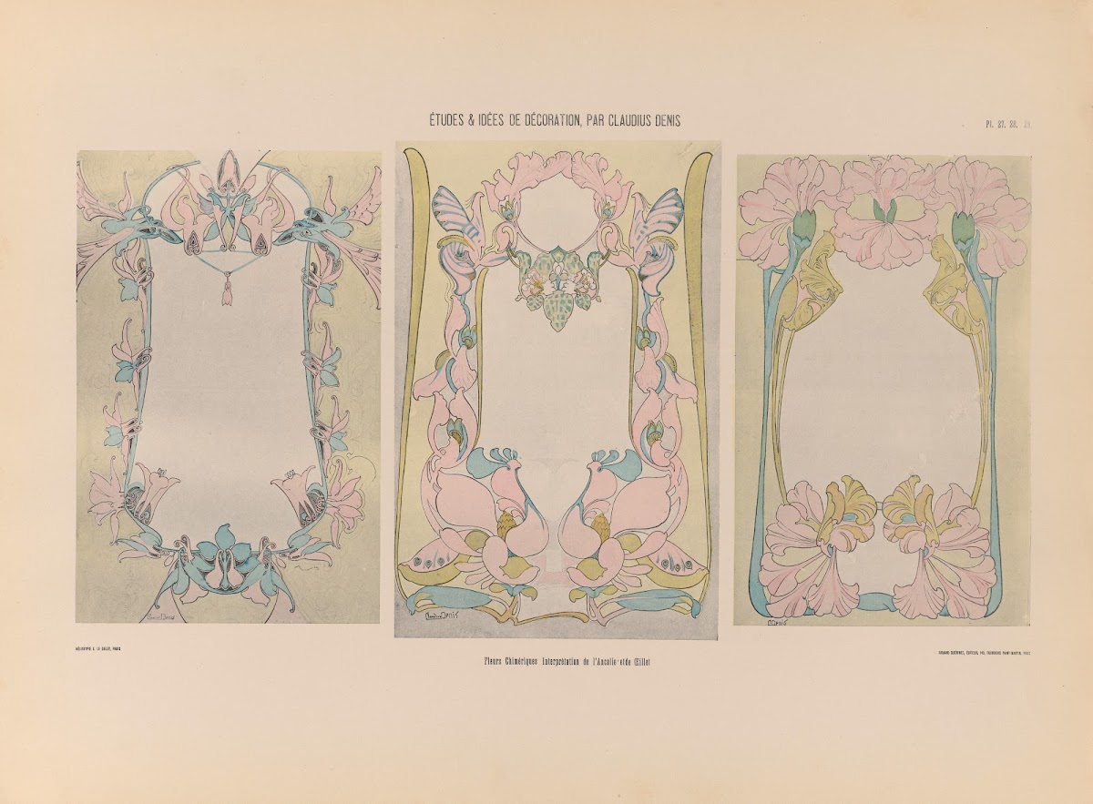 Fleurs Chimériques Interpretation de LAncolie et de Œillet 1920