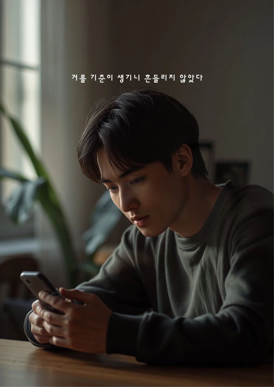 거를 기준이 생기니 흔들리지 않았다