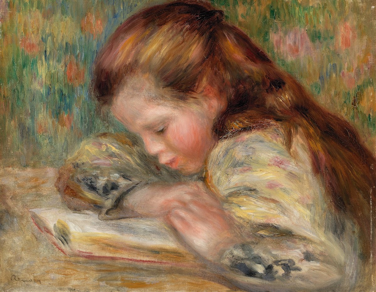 Child Reading Enfant lisant Early 1890s