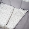 Bed set 7 electric Twins Cotton grey
