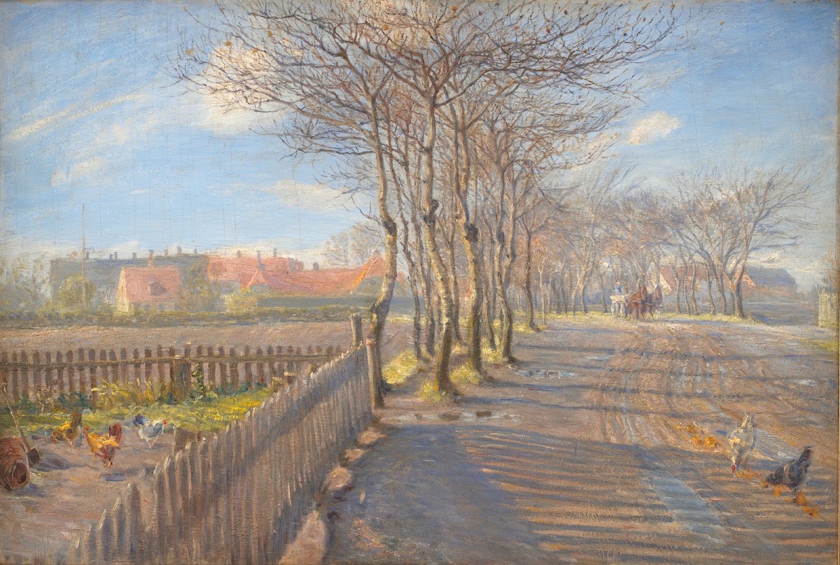 Country Lane with Trees Kastrup 1891