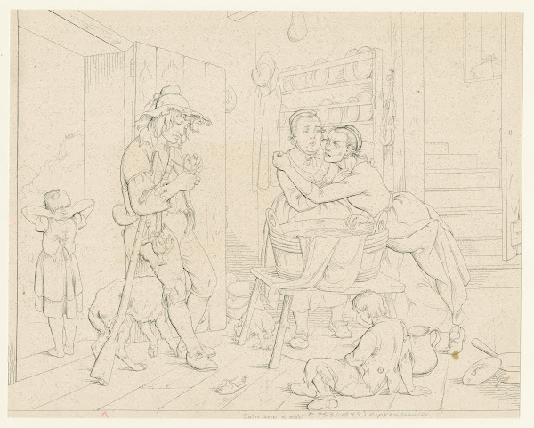 Rip and his termagant wife 1849