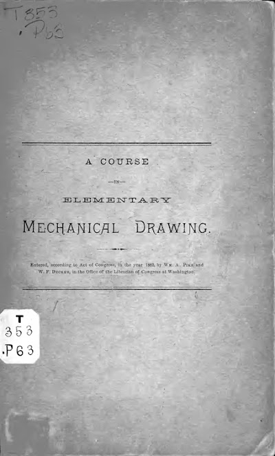 a course in elementary mechanical drawing 1882
