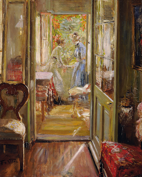The artists daughters in the veranda 1901