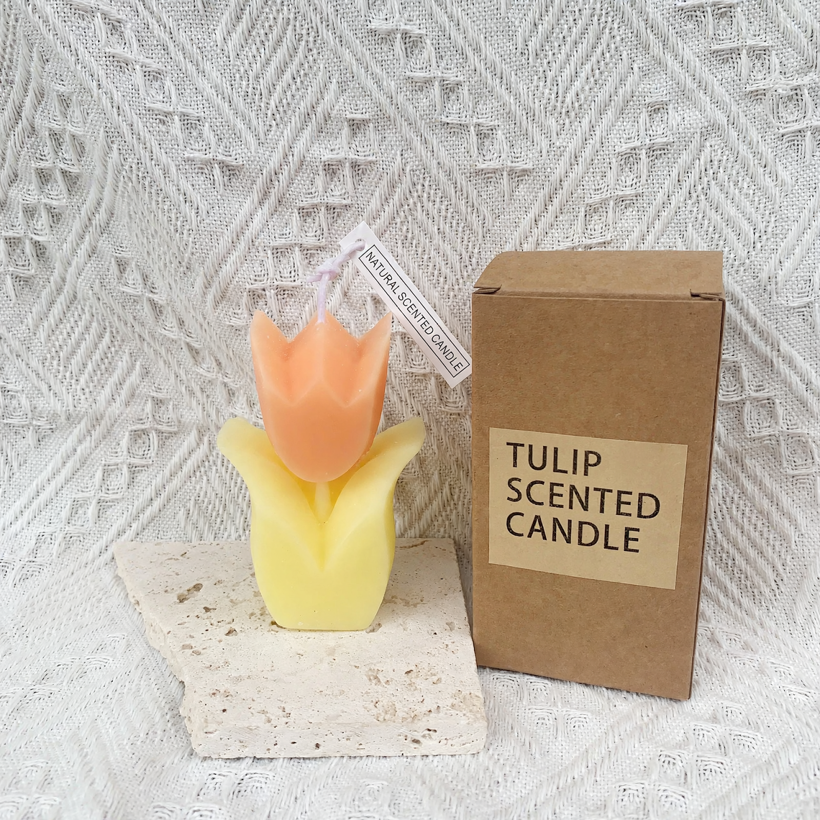 Handgeferti Duftkerze, Tulpenform, Sojawachs