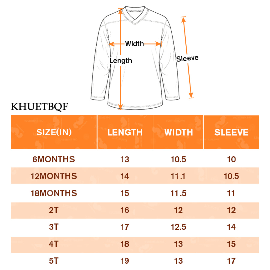 AOP KHU children's ice hockey jersey