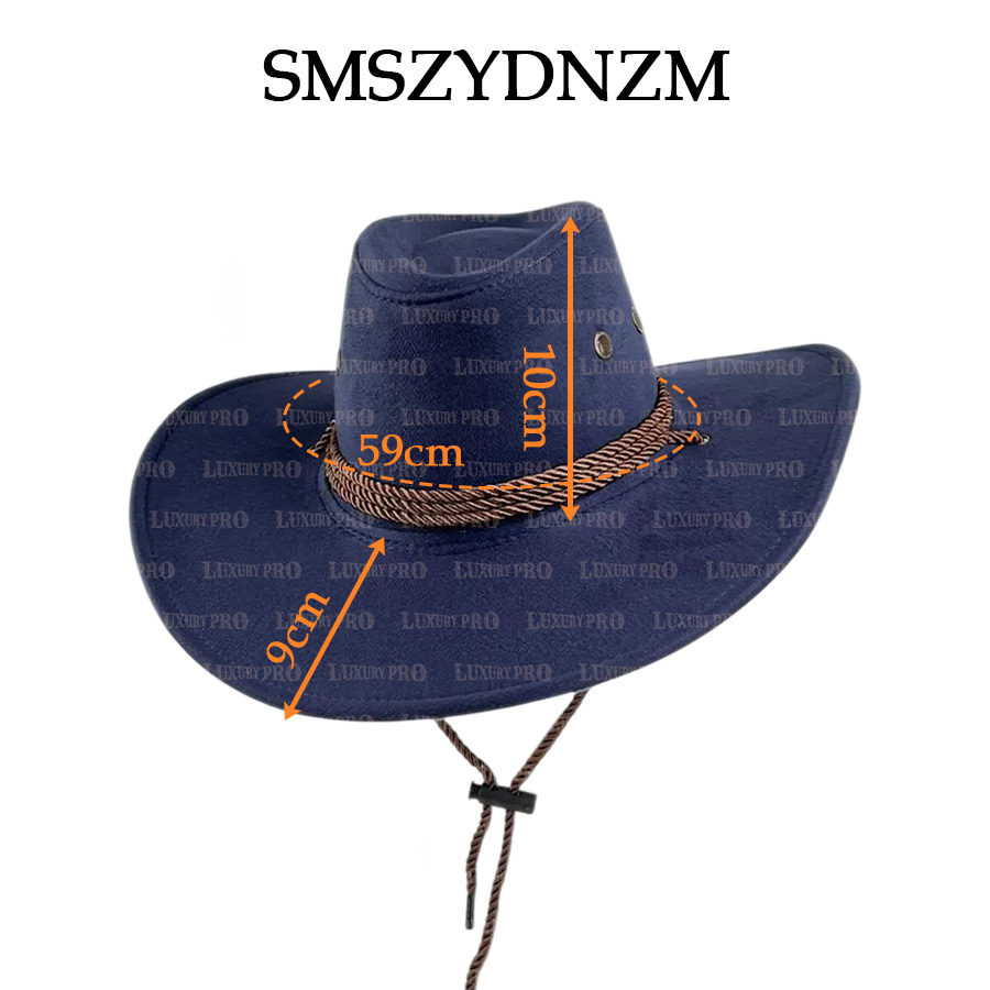 Double-sided cord-top cowboy hat