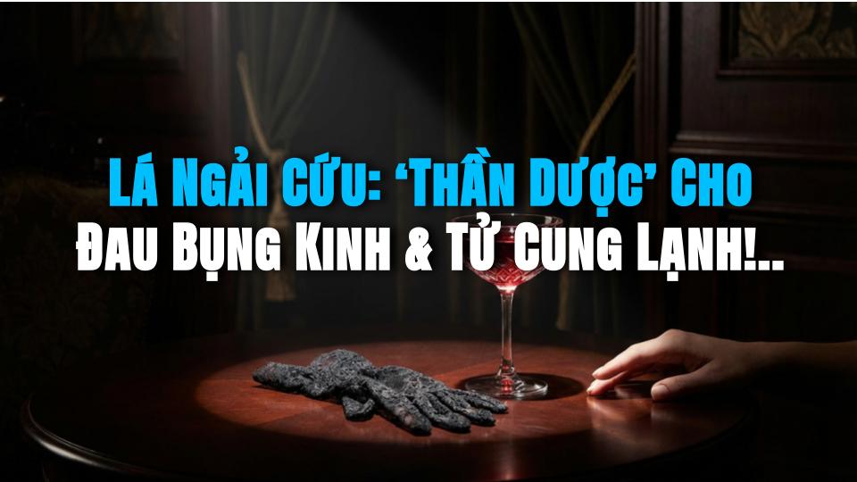 Lá Ngải Cứu: ‘Thần Dược’ Cho Đau Bụng Kinh & Tử Cung Lạnh! (Sự Thật Bạn Chưa Biết)
