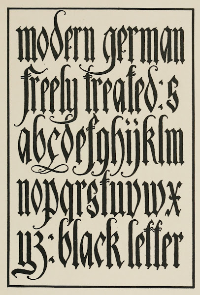 Modern German Blackletters Flourished 1902