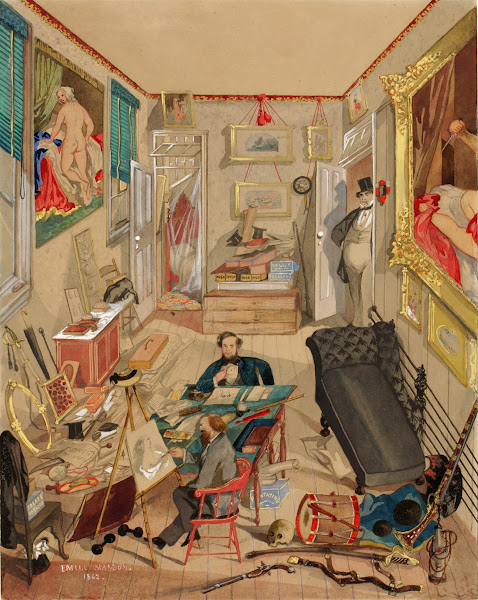 Self Portrait In The Artists Studio 1862