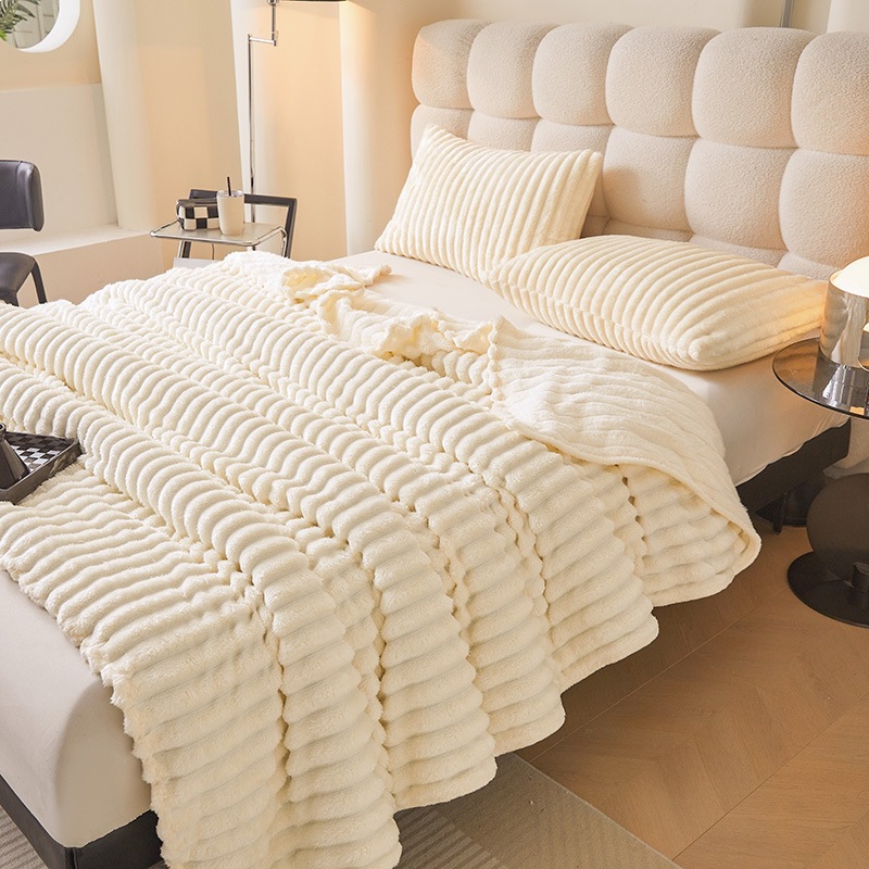 Fleece-Wolldecke, 800–1000 g, vier Jahreszeiten