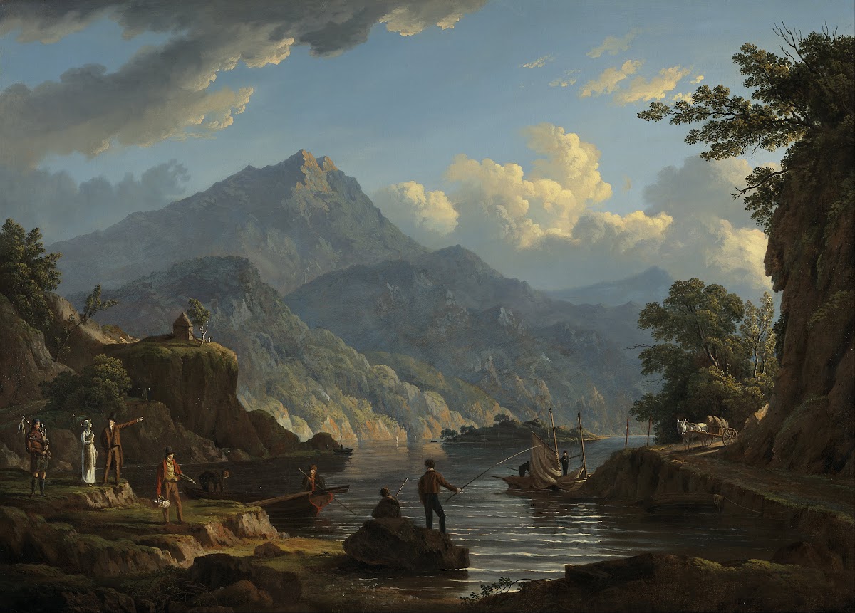 Landscape with Tourists at Loch Katrine