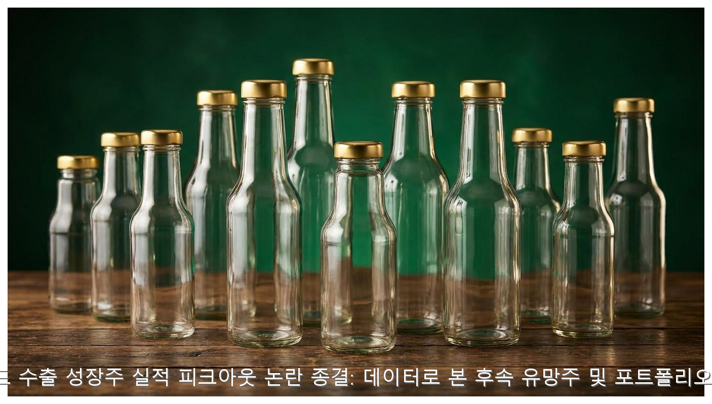 K-푸드 수출 성장주 실적 피크아웃 논란 종결: 데이터로 본 후속 유망주 및 포트폴리오 전략 핵심 안내 및 분석 인포그래픽 (4)