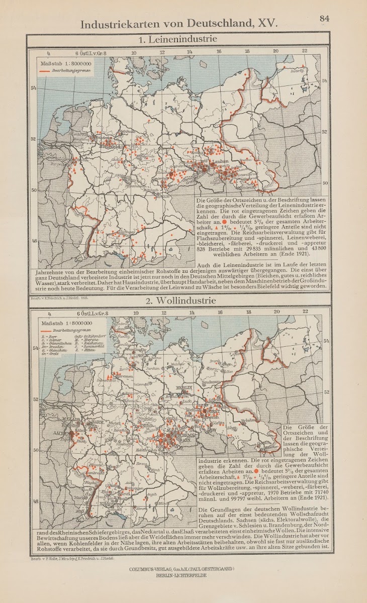Industriekarten von Deutschland XV 1926
