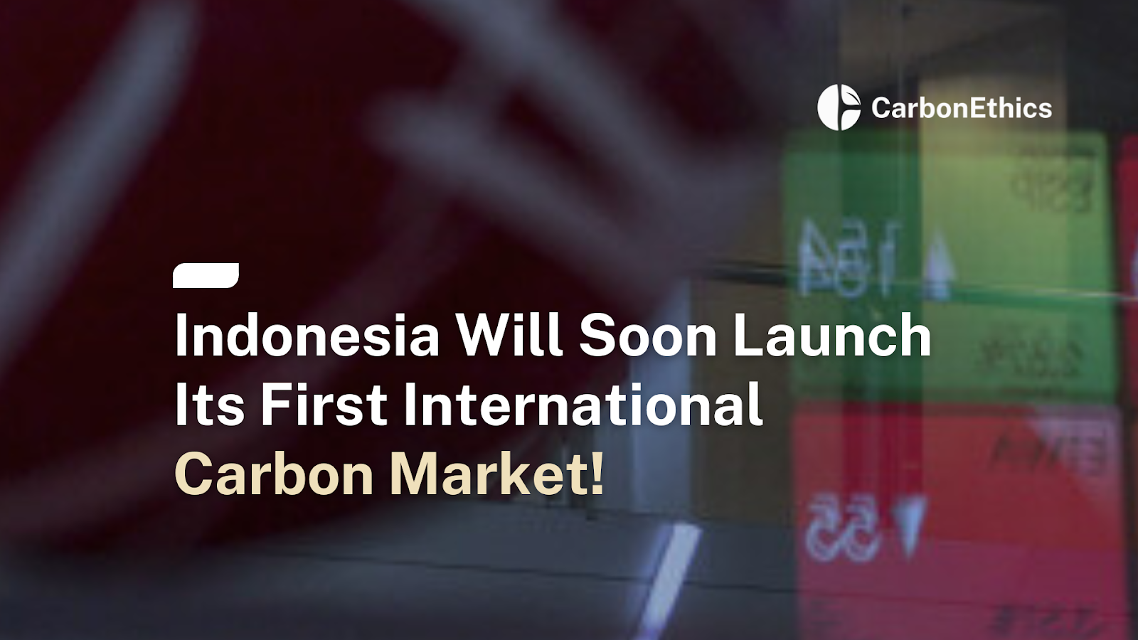 Announcement for Indonesia's first international carbon market