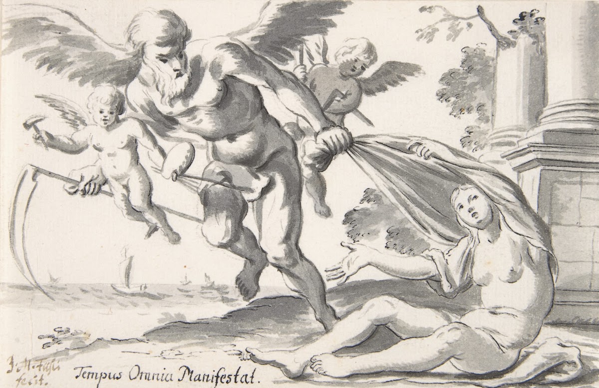 Tempus omnia manifestat Allegory of Art and Knowledge 17th century